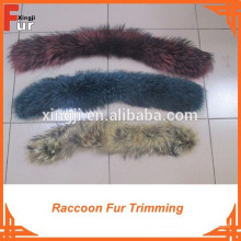 For leather clothing / winter coat Raccoon fur trim